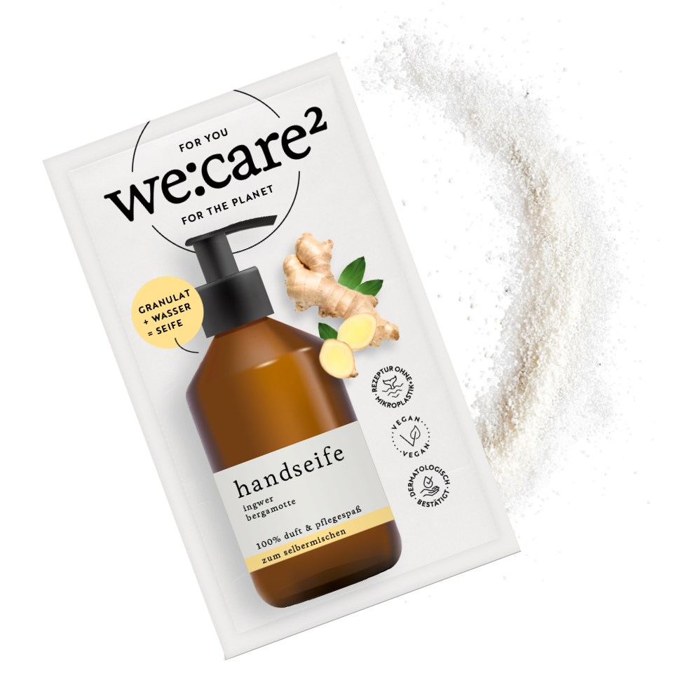 we:care² Sachet mit Seifenpulver