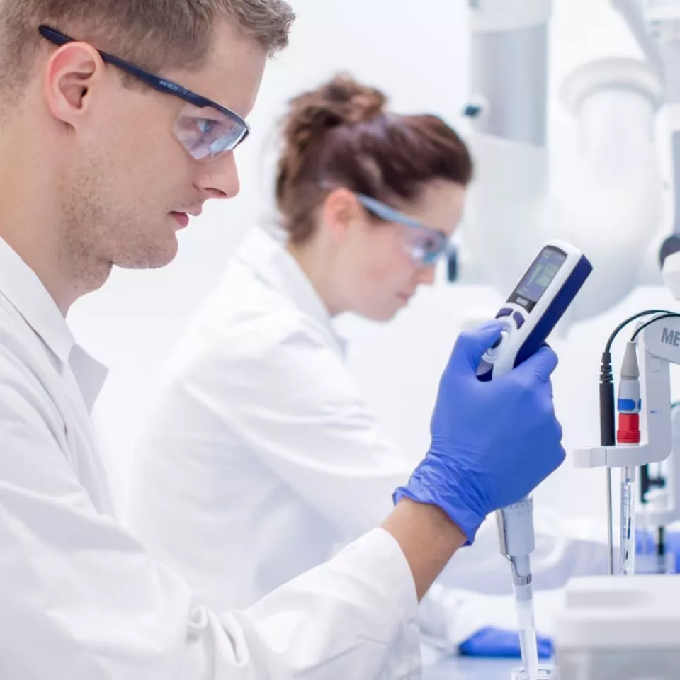 Forschung und Entwicklung an we:care² im Labor