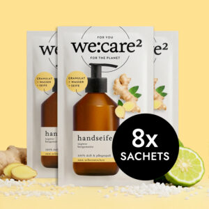seifenpulver, seife zum selber machen, seife ingwer bergamotte, 8x sachets, mehrverpackung, nachfüllbeutel