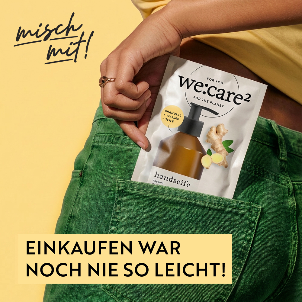 Handseifen Sachet zum Selbermischen in der Hosentasche - kein schleppen, einfach nachzufüllen, nachfüllbeutel, ingwer bergamotte