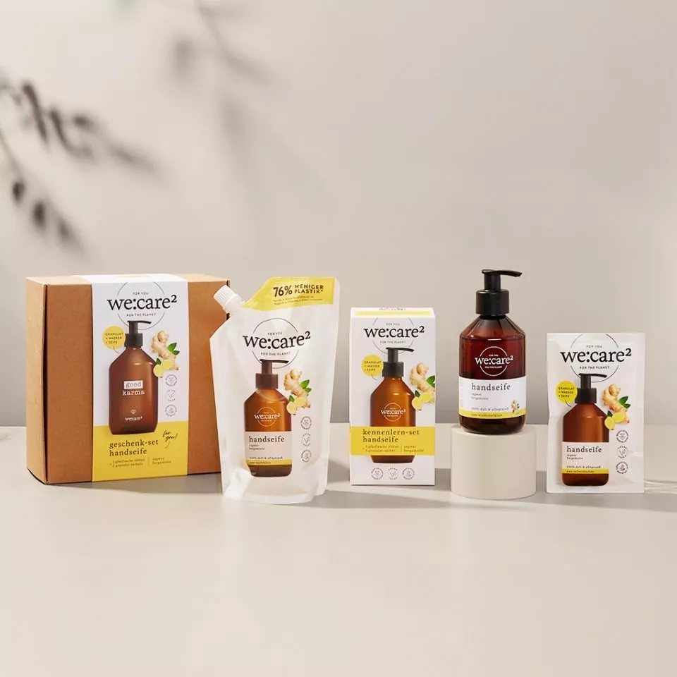 nachhaltige Mitarbeitergeschenke, die Wertschätzung zeigen: Produkte von we care