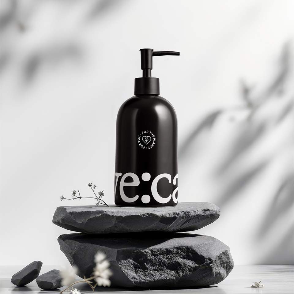 seifenspender aus steingut für küche und bad