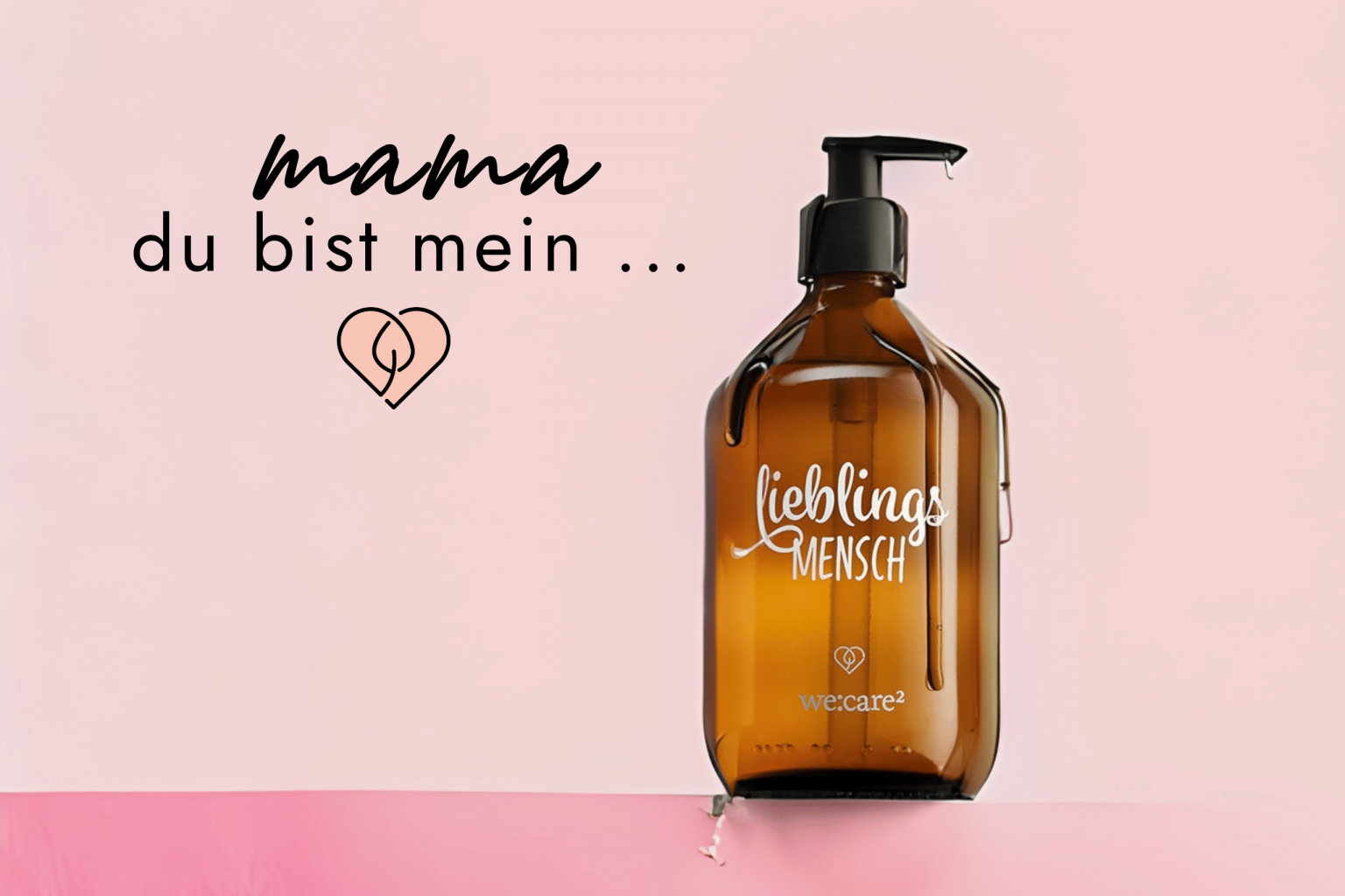 Seifenspender mit dem Aufdruck "Lieblingsmensch" zum Muttertag